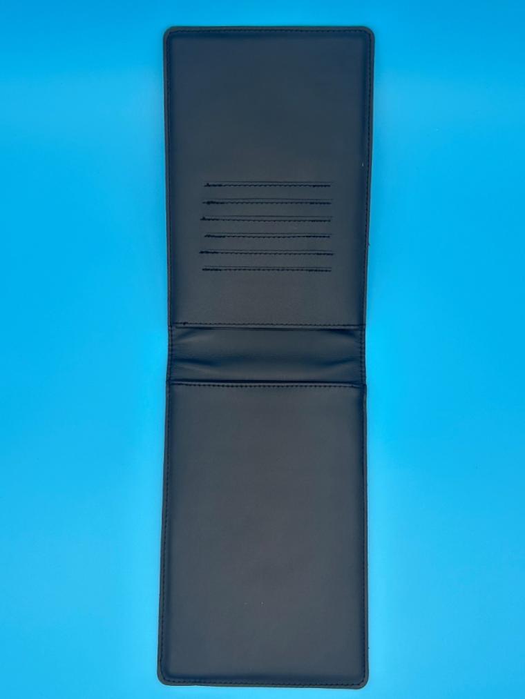 ETUI BLOC-NOTES EN CUIR VÉRITABLE 9 1/2 PAR 6 1/4 `