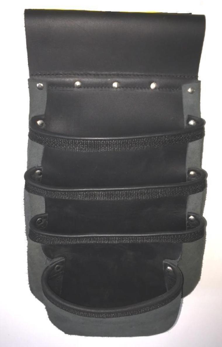 Tablier de menuisier en cuir véritable 4 poches grandes