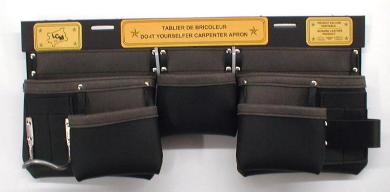 Sac à clou, 5 poches en microfibre