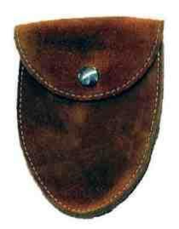 Étui à tire-ligne en cuir suède