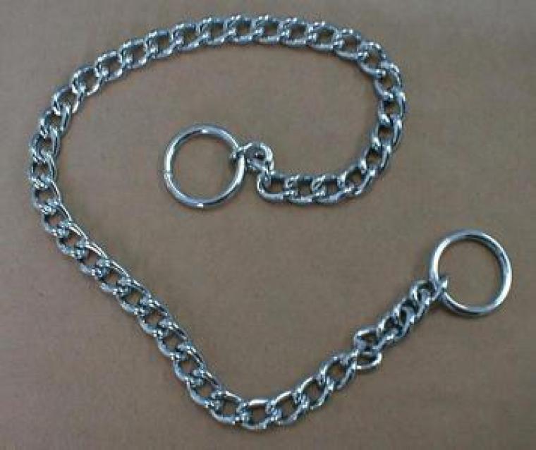 3mm chocker chain. Length 22"