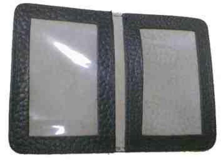 2 Window Leather Card Case, sold in packs of 12