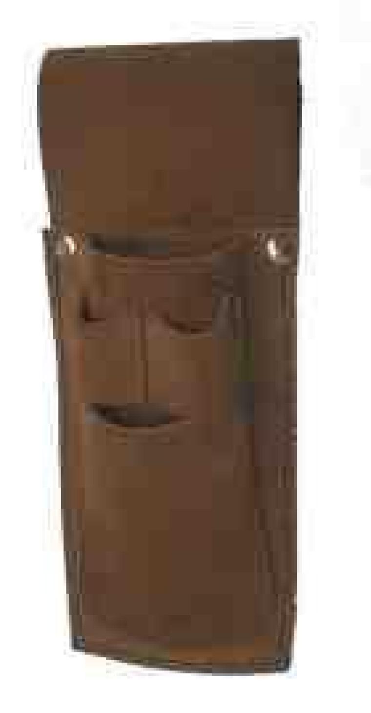 Étui 2 crayons 1 couteau 1 lampe en cuir suède