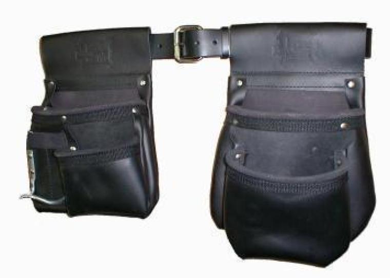 Sac à clou 4 poches amovible cuir de première qualité