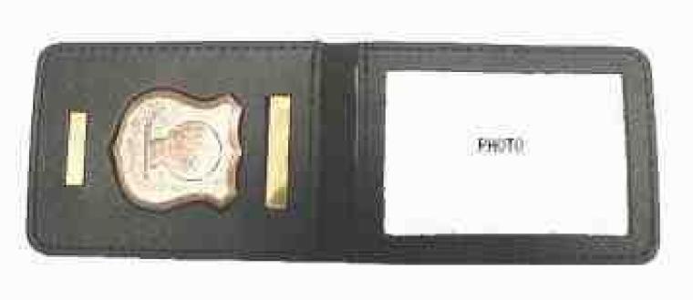 Étui à matricule en cuir velcro rude