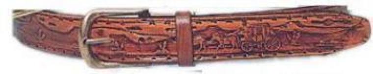 Ceinture 1 1/2 imprimé (diligence) teindu 2 tons