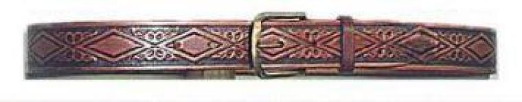Ceinture 1 1/2 imprimé (lozange) teindu 2 tons