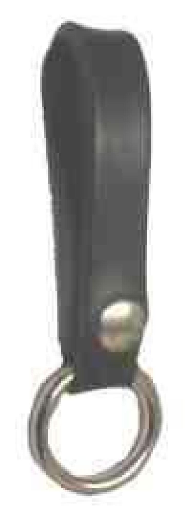 Ganse pour lampe, en cuir avec anneau de métal 1 1/4"