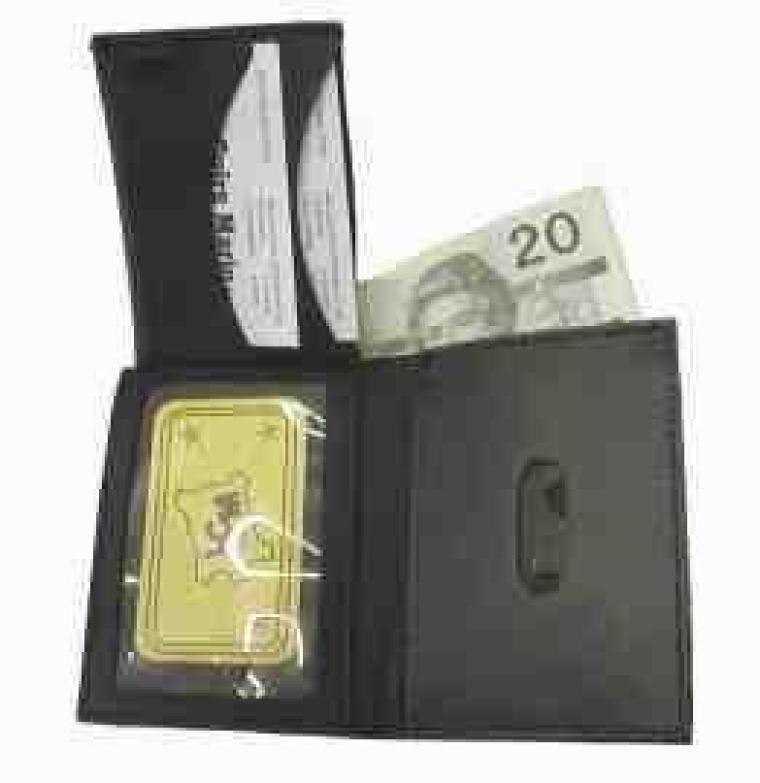 Porte-monnaie et matricule en cuir